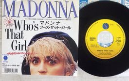 MADONNA WHO'S THAT GIRL Japan VINYL 7