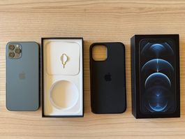 Apple iPhone 12 Pro – 128 GB – Pazifikblau – Hülle & Zubehör