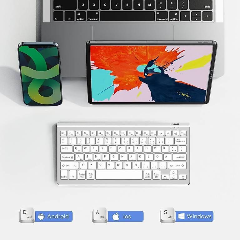 Claviers: Deutsche Bluetooth Tastatur – D'occasion à Amriswil par Vrobi 3
