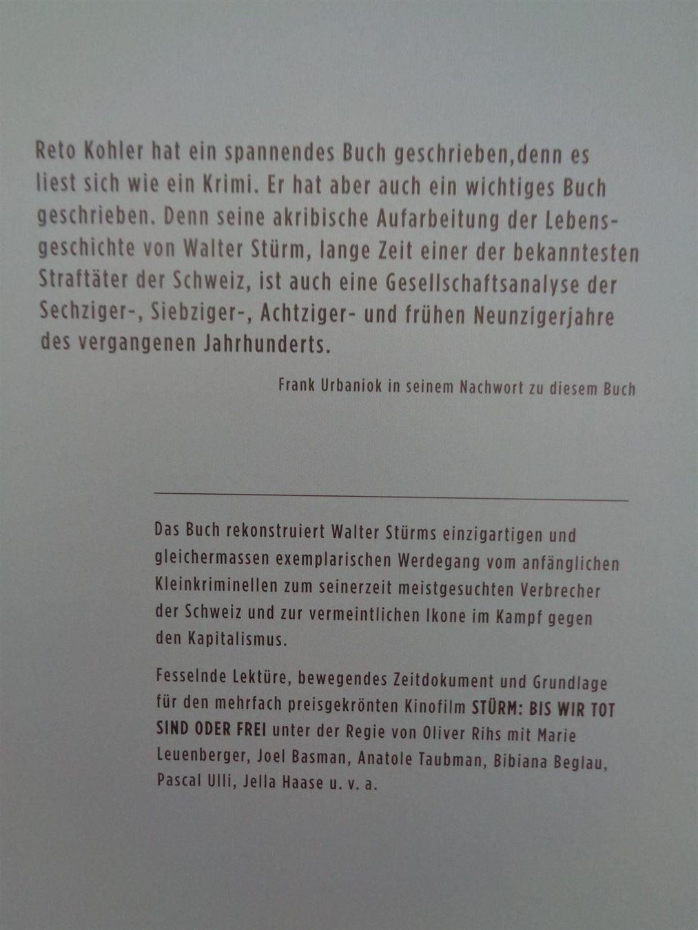 Bücher: Ausbrecherkönig Stürm im Gefängnis – Gebraucht aus Chur von omonia 1