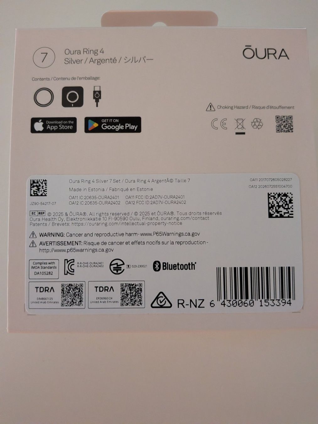 Oura Anelli: Oura Ring 4, silber, Grösse 7 – Usato da Ins venduto da Murmeltier60 6