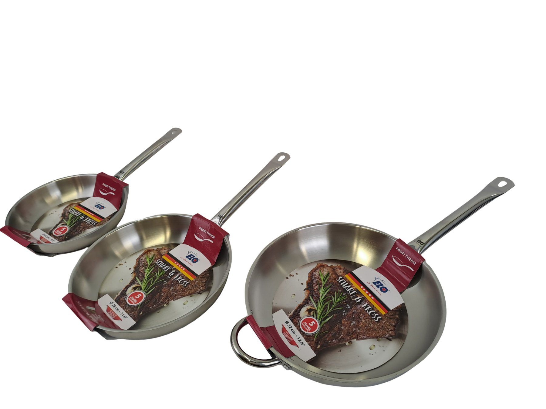 Elo Padelle: ELO Therm 3er set bratpfanne – Nuovo e nell'imballaggio originale da Männedorf venduto da Restwert_Maennedorf 2