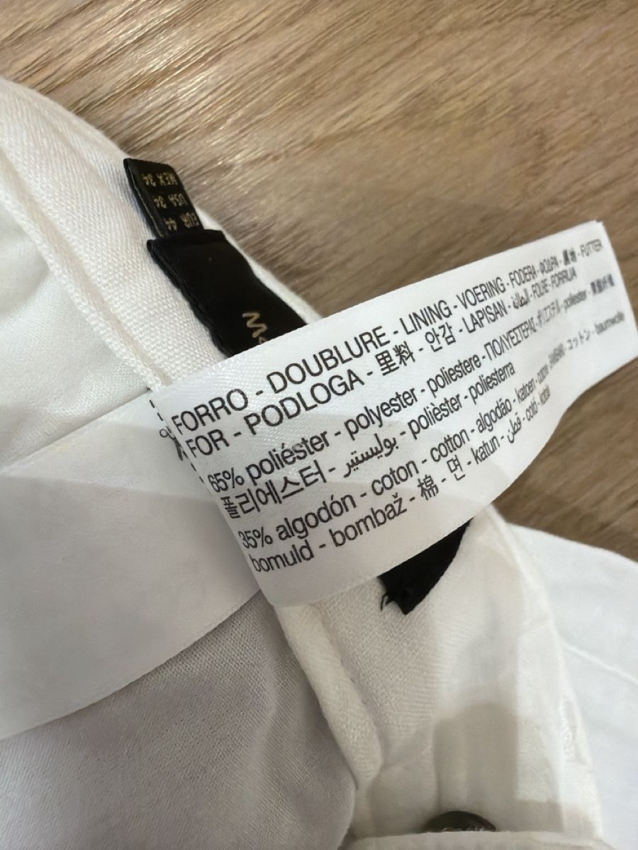 Massimo Dutti Pantaloni: Massimo Dutti Leinenhose Weiss Gr. 44  – Usato da Ennetbaden venduto da Katiusia 4