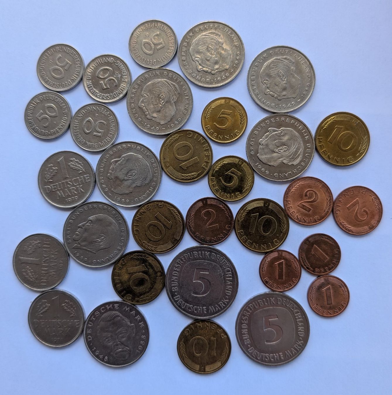 Toutes les monnaies: Deutscher Mark Münzsammlung – D'occasion à Widnau par angiel02 1