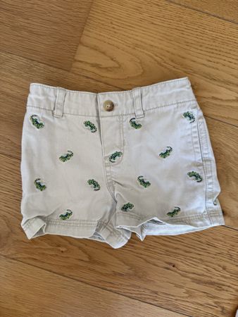 Ralph Lauren Shorts Grösse 70/86 beige mit Alligatorprint