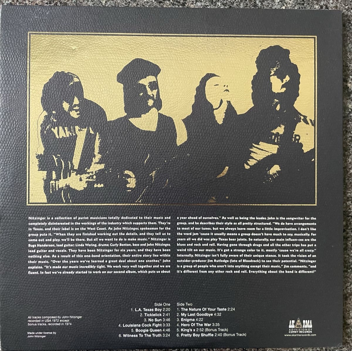 Vinyles: Nitzinger - same - AKARMA -  Vinyl LP – D'occasion à Olten par Bluespapst 1