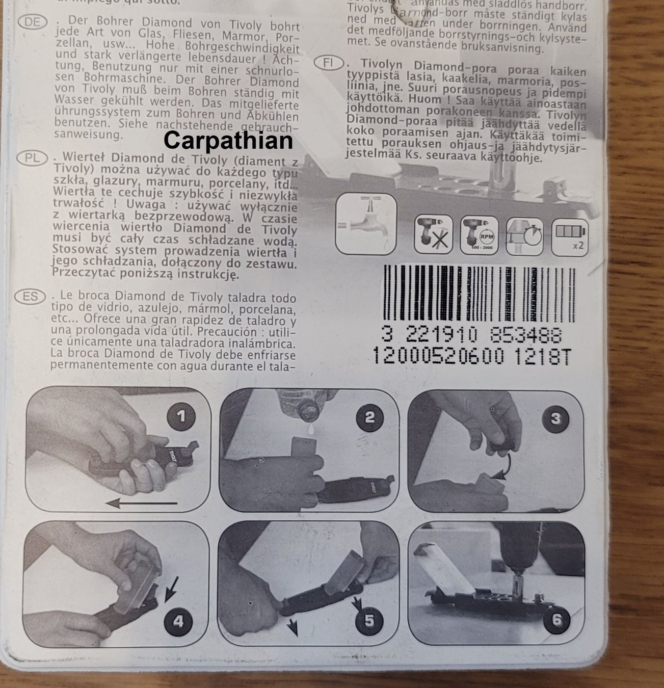 Alle Werkzeuge: Diamantbohrer-Set **TOP ANGEBOT** – Neu und originalverpackt aus Unterlunkhofen von Carpathian 2
