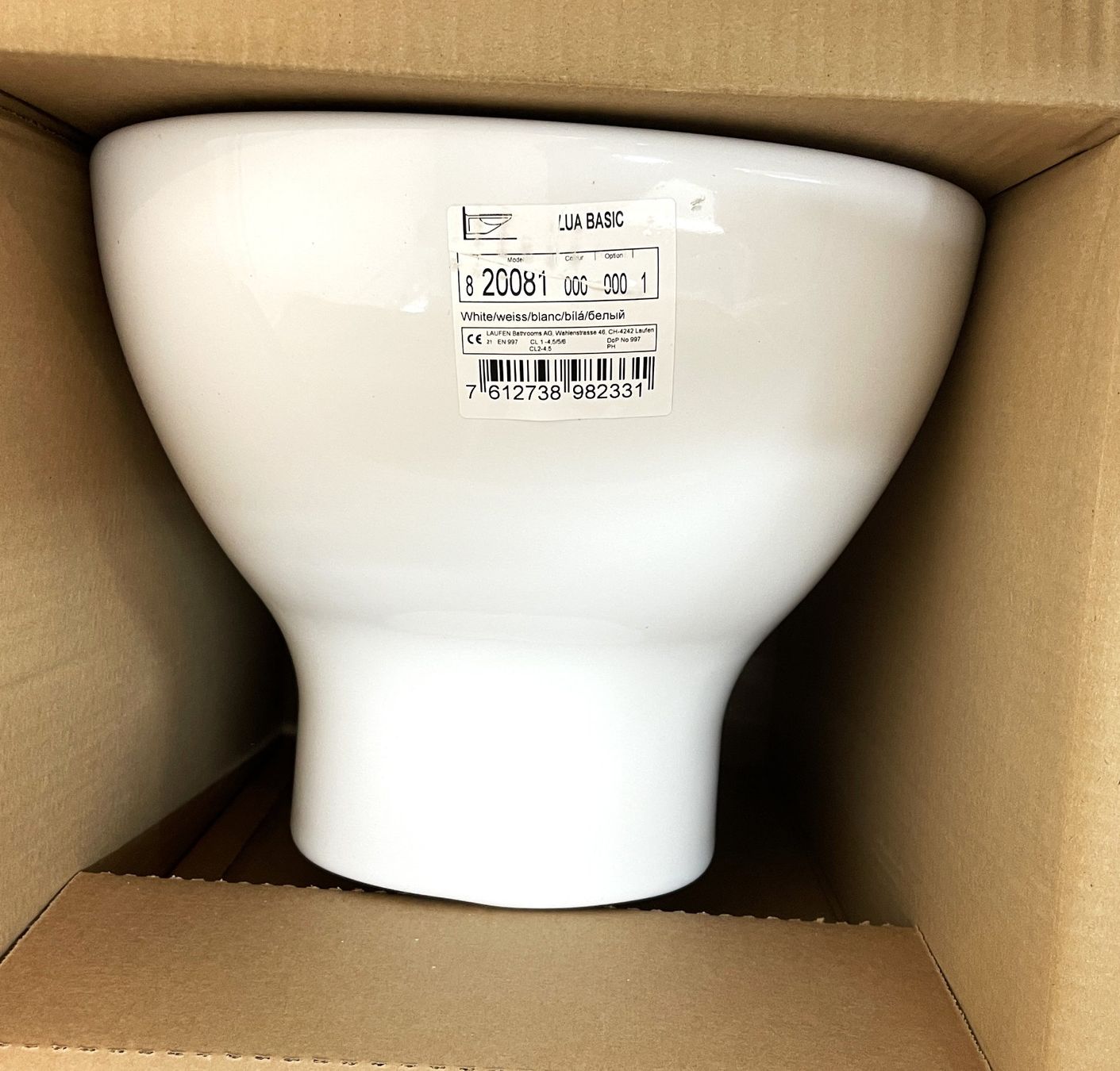 Laufen WC: LAUFEN - LUA BASIC - Wand-WC Basic, Tiefspüler, spülrandlos – Neu und originalverpackt aus Oftringen von Vucki 1