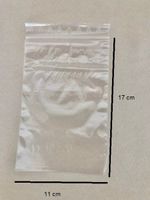50 Plastik Tüten 11 x 17 cm mit Ziploc