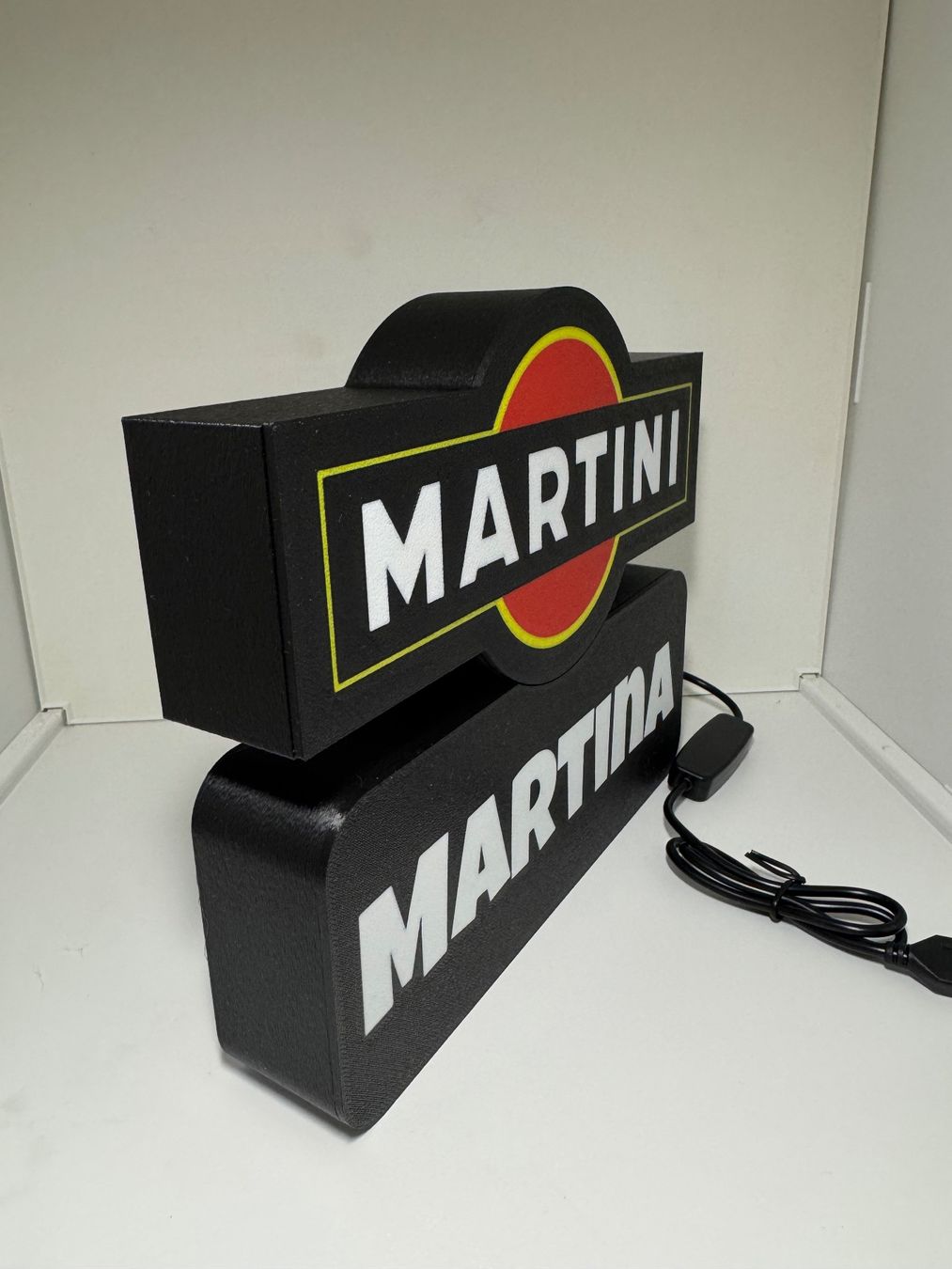 Lampen: Lightbox lumière led MARTINI - PERSONNALISABLE – Neu (gemäss Beschreibung) aus Vicques von PAMB3D 3