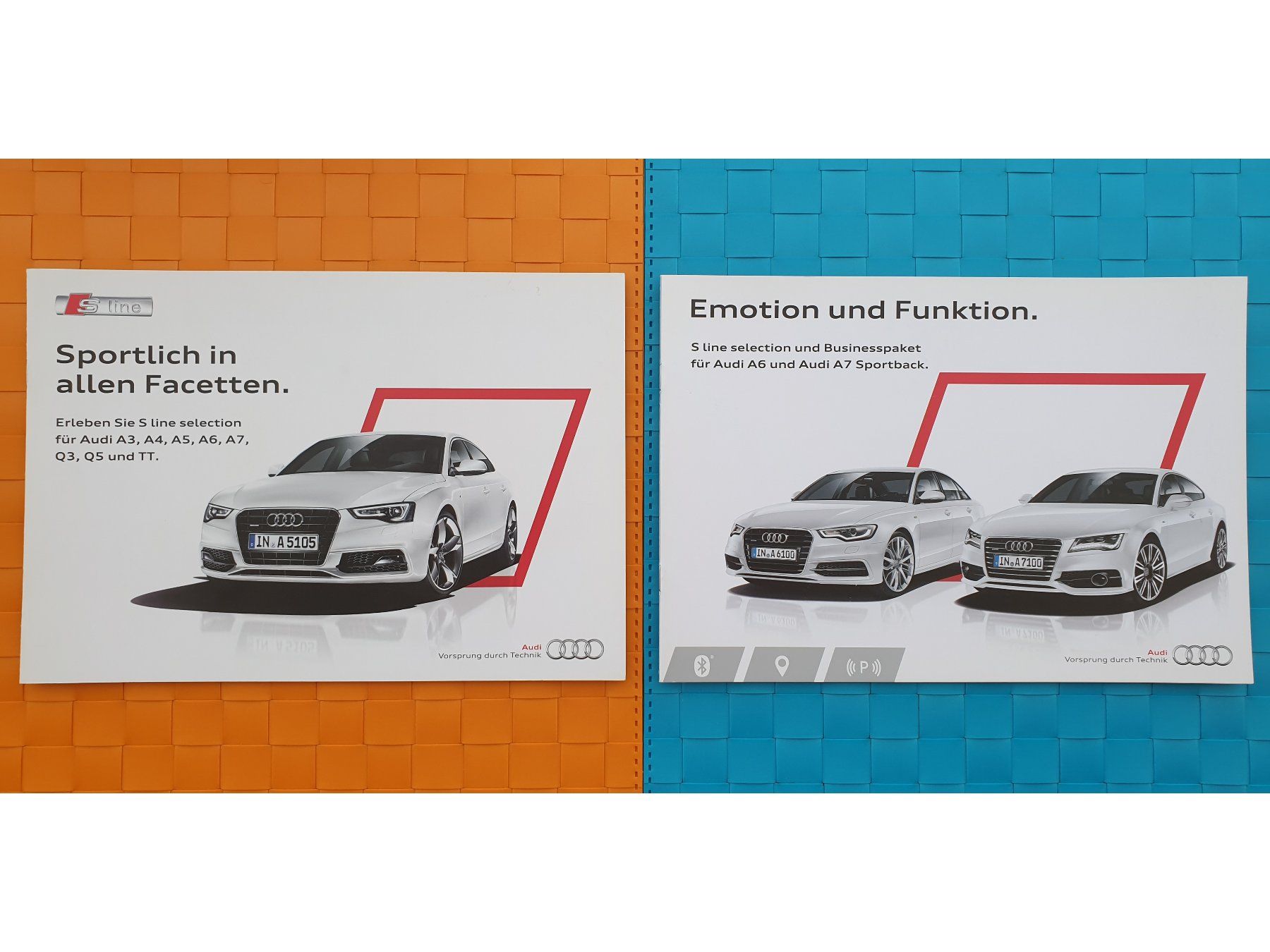 Audi Documenti: AUDI A3, A4, A5, A6, A7 - S LINE SELECTION - Prospekt – Nuovo (secondo la descrizione) da Viganello venduto da CARLiteratur 1