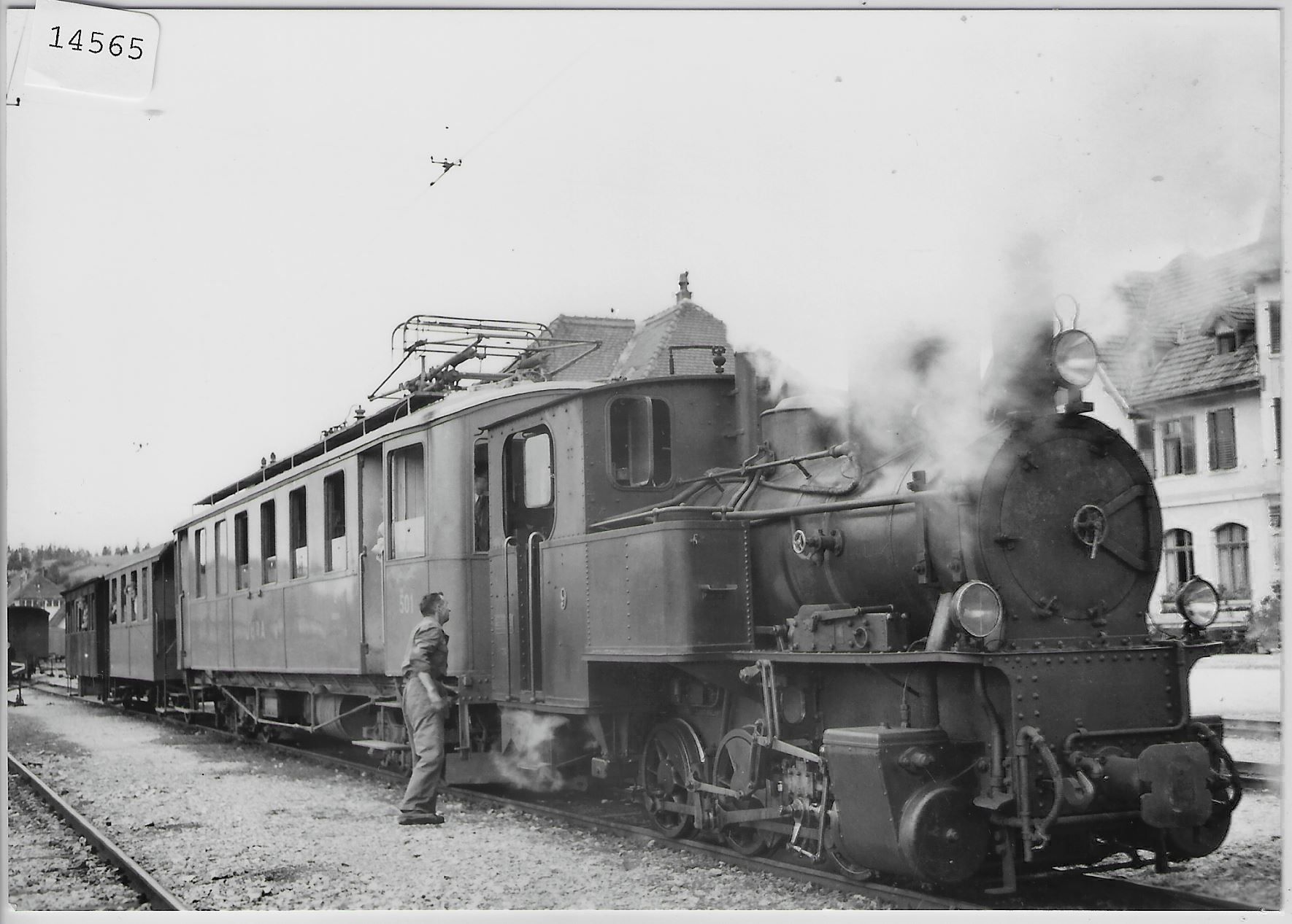 Modellini di ferrovie: Train special pour Saignelegier au – Antico da Ettingen venduto da Kartenplanet
