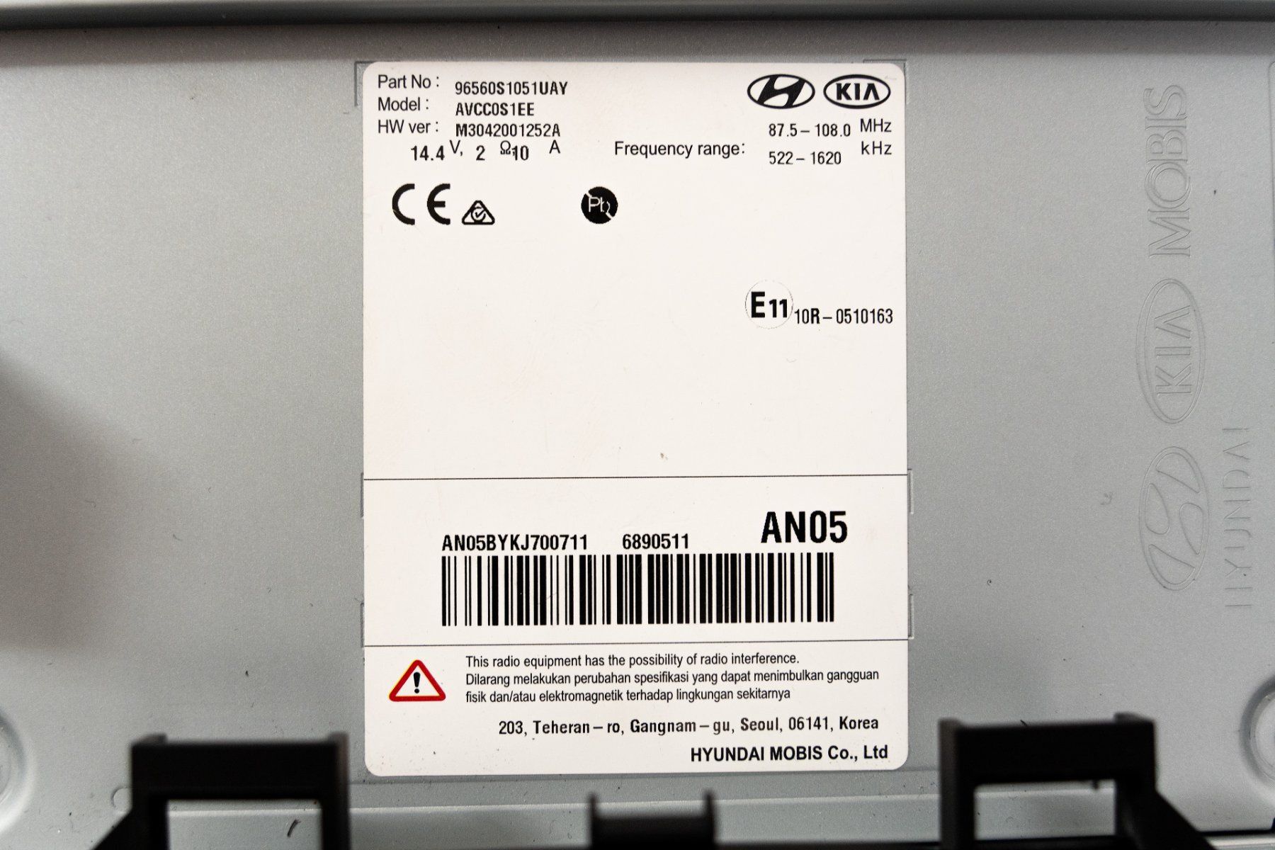 Navigatori: Original Hyundai Santa Fe TM Navigationssystem AVCC0S1EE – Usato da Niederbipp venduto da M4ST3R 4