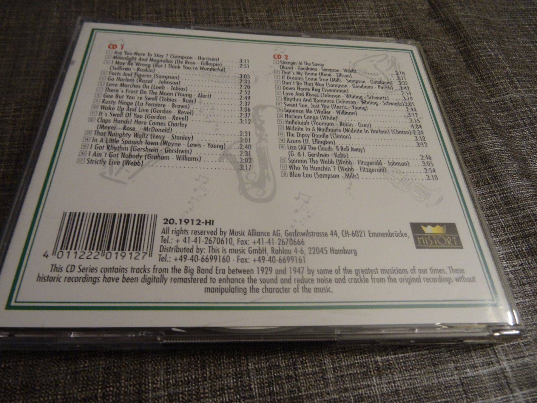 CDs: Chick Webb - Spinnin' The Webb - CD - Jazz Klassiker – Gebraucht aus Olten von Disc-Ausverkauf 1