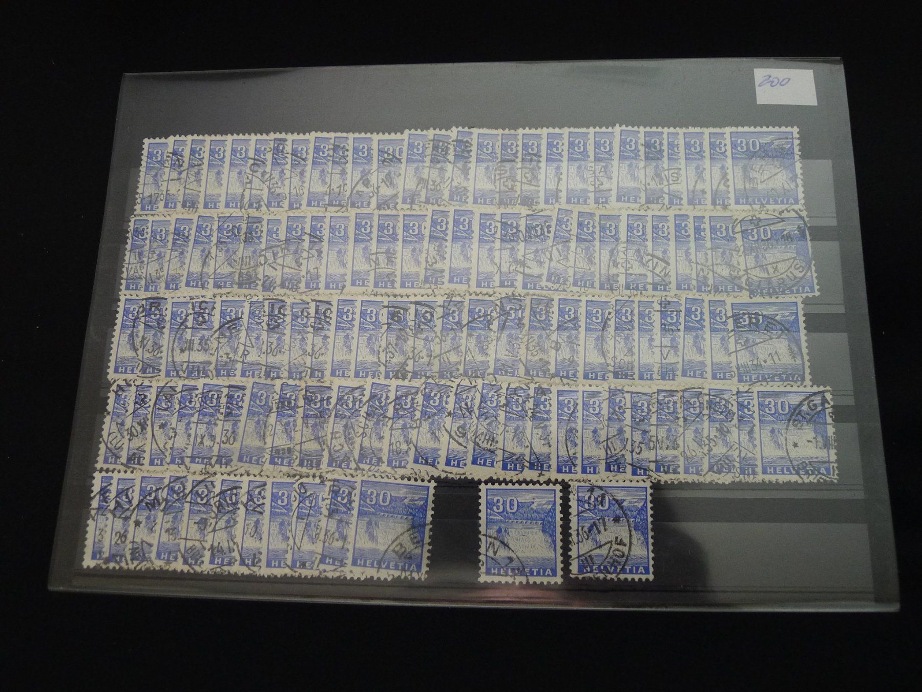Tutti i francobolli: 1934 Schweizer Briefmarken Dubletten auf 6 Steckkarten – Usato da Dagmersellen venduto da q1w2e3r4 6