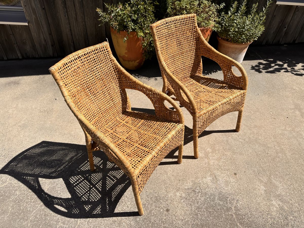 Sedie: 2 Rattan-Gartenstühle Naturfarben – Usato da Evilard venduto da Joa2001 1