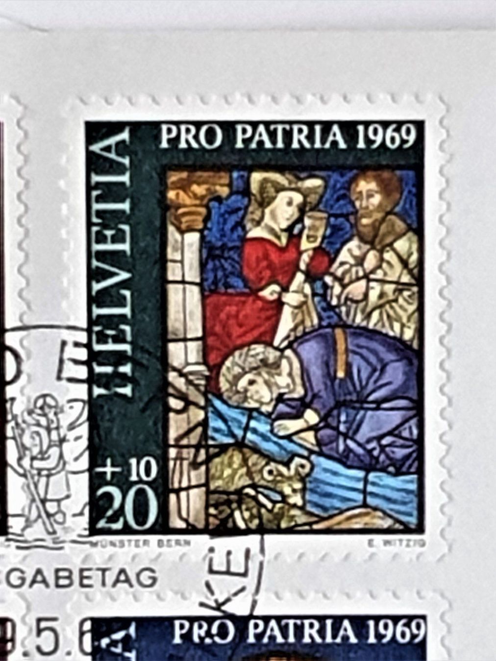 Tutti i francobolli: (81) Pro Patria Glasgemälde der sakraten – Usato da Schwarzhäusern venduto da Inot3 5