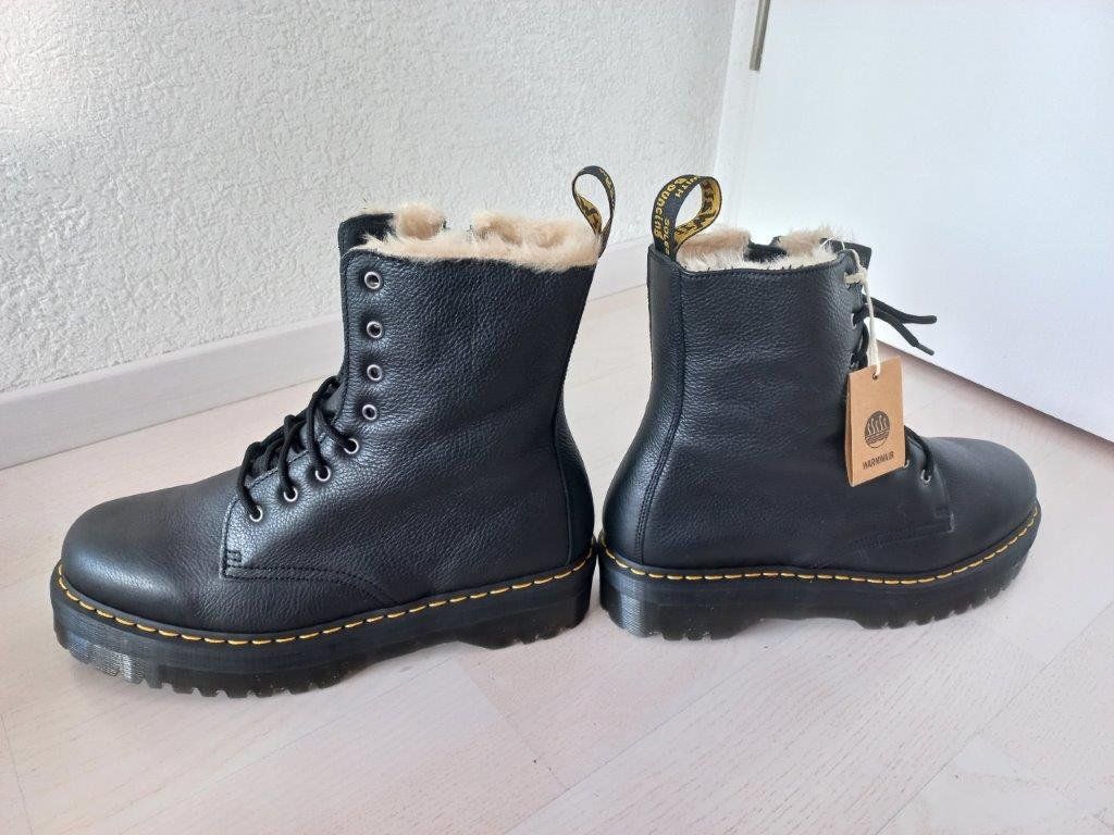 Dr. Martens Herrenschuhe: Dr. Martens Grösse 48 Jadon Leder mit Kunstfellfutter Pisa – Neu und originalverpackt aus Pfäffikon / ZH von Pefkadett 1