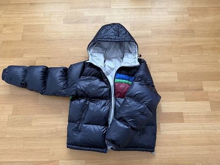 Schöne warme Daunen Winterjacke Herren Gr. S 