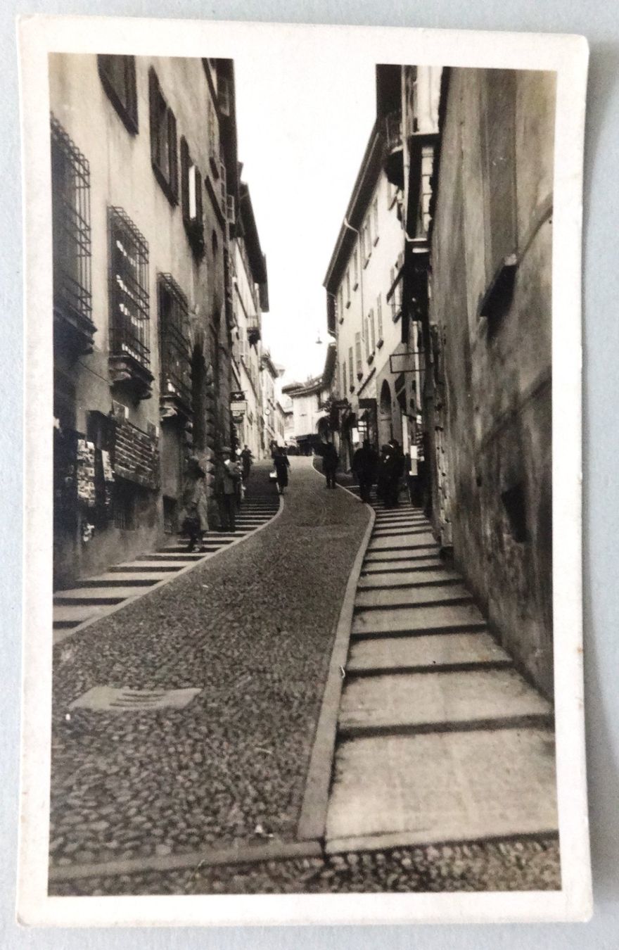 Ansichtskarten: Lugano, Via Cattedrale – Gebraucht aus Fétigny von Billy2miny