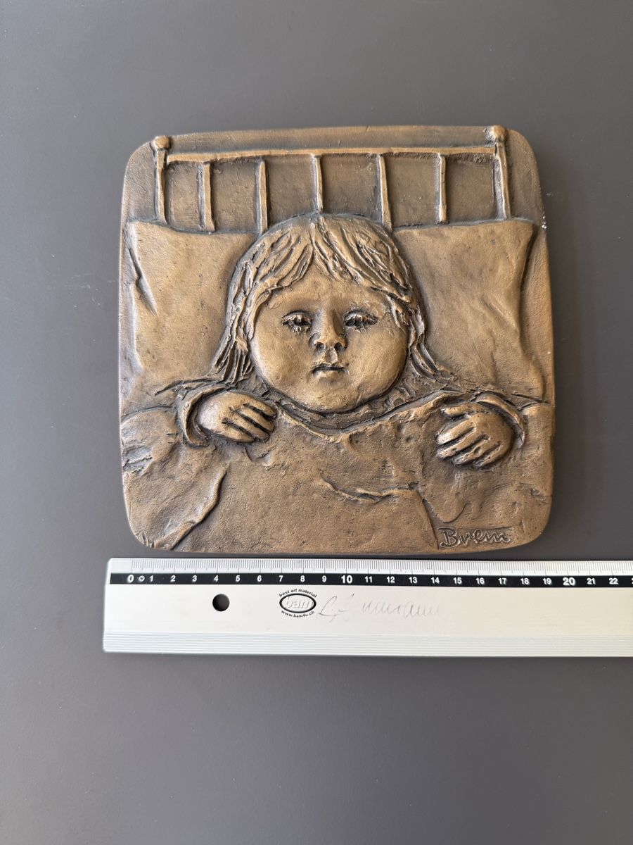 Sculture & Statue: Rolf Brem Lesendes Mädchen / Lucie Mädchen im Bett – Usato da Zürich venduto da kuengka 2