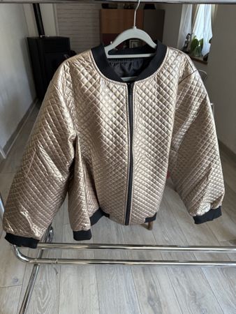 Blouson bomber matelassé doré taille xl