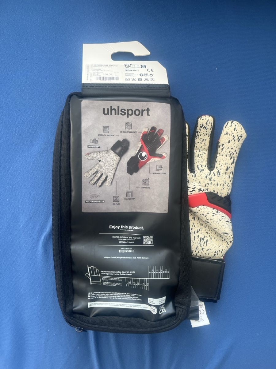 Guanti & manicotti: Uhlsport Torwarthandschuhe Gr. 8 – Nuovo e nell'imballaggio originale da Winikon venduto da Lukiwyss2000 3