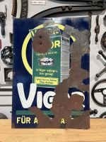 Grosses Emailschild Vigor (Werbung / Vintage / Deko)