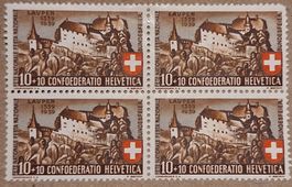Pro Patria 1939 leicht verschobener Unterdruck Schriftzug