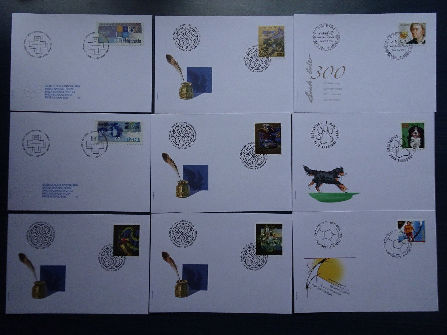 Tous les timbres: FDC  2007 – Neuf (Voir description) à Aadorf par Chnorli-Furz