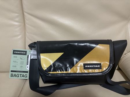 Freitag F41Bag, Black & Gold, Excellent Condition!