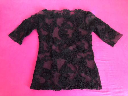 SHIRT MILANO TRANSPARENT, GR. S, SCHWARZ, EDEL, FEMININ