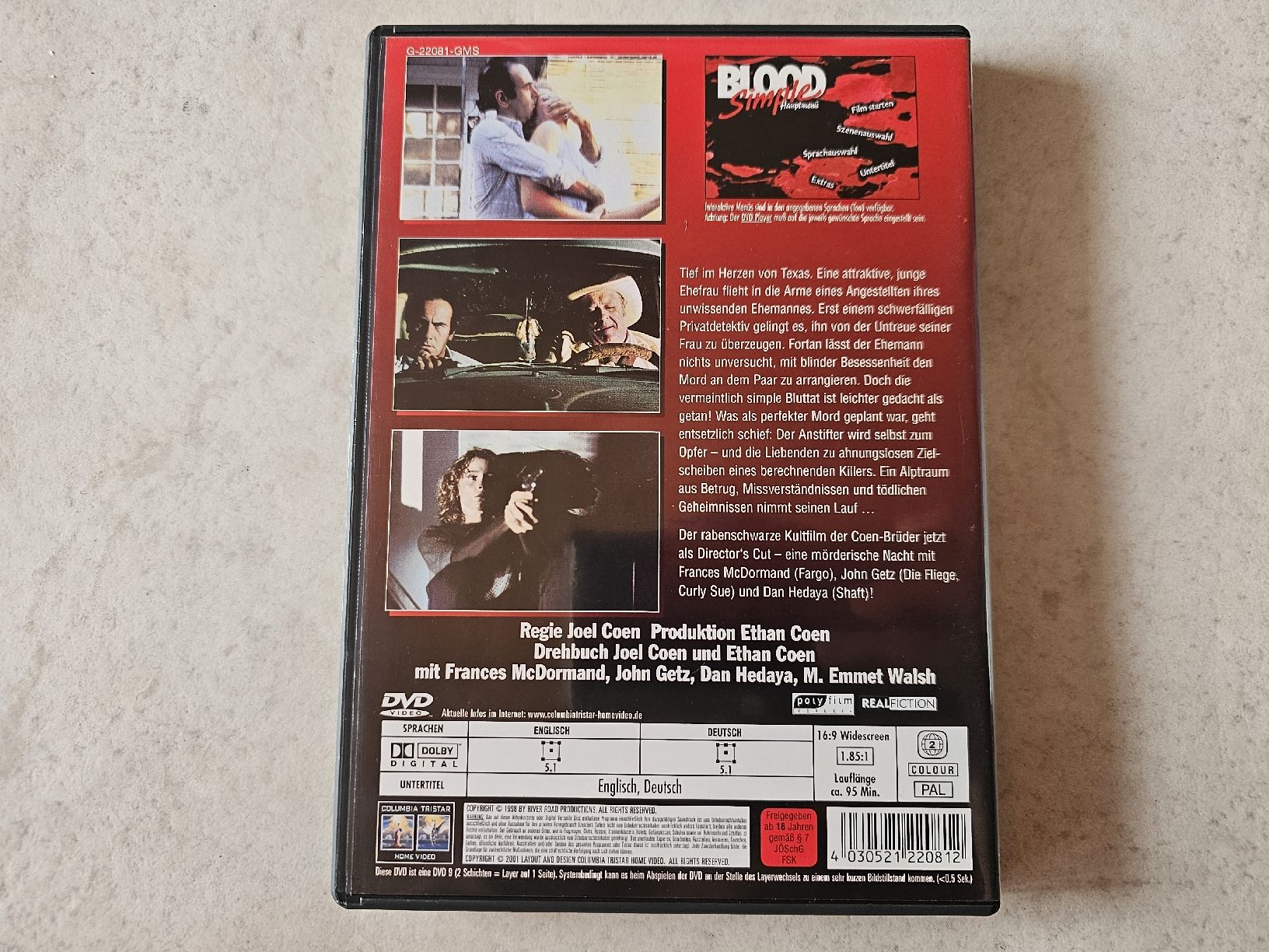 Alle DVDs: Blood Simple  -  Director's Cut – Gebraucht aus Schneisingen von backstore24 1