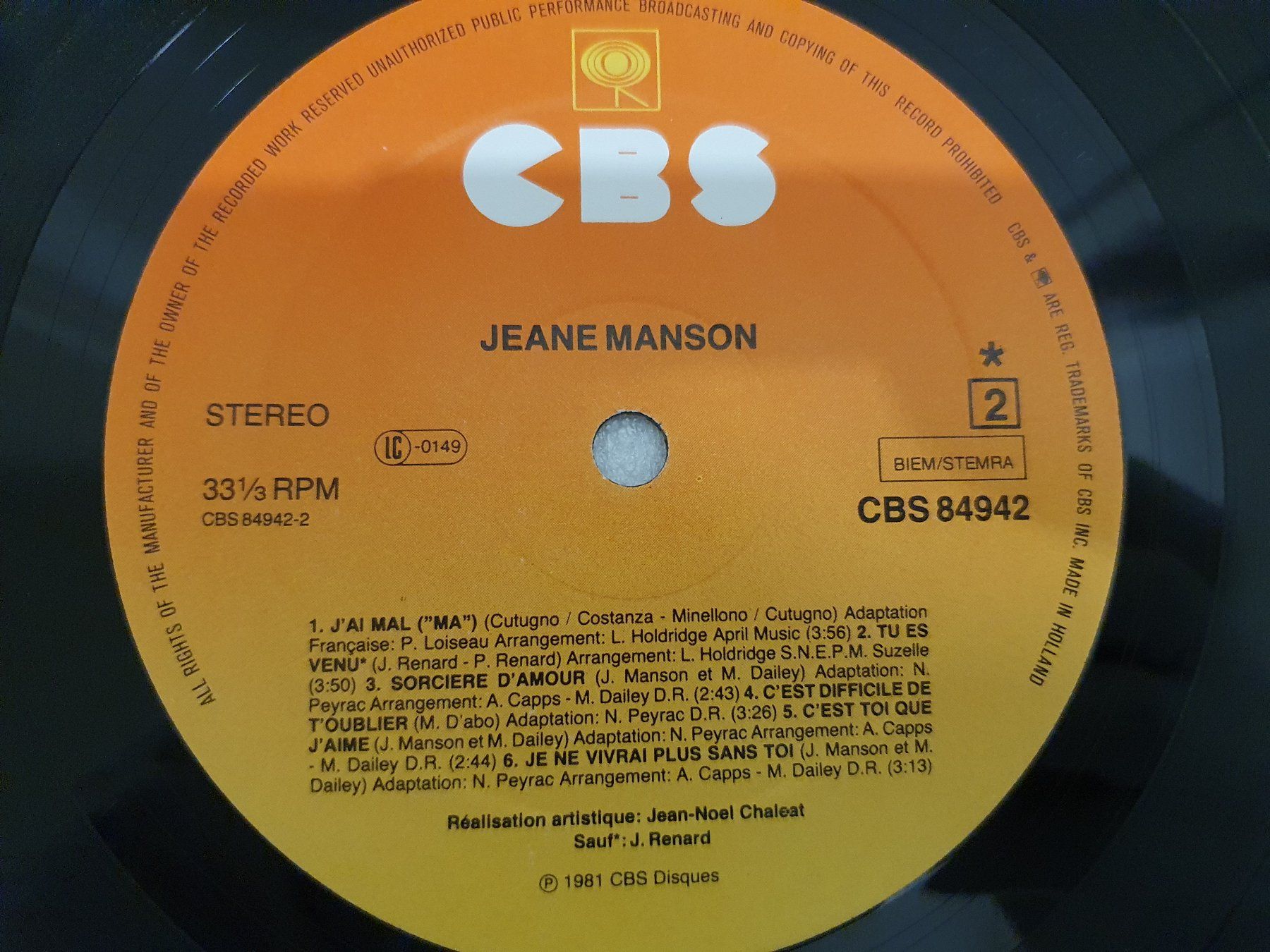 Schallplatten: Jeane Manson – Jeane Manson – Gebraucht aus Uster von  5