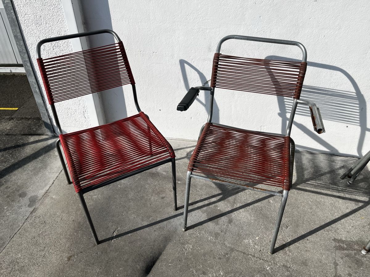Schaffner Chaises: 2 Vintage Spaghetti Stühle Schaffner – D'occasion à Bern par fotolog111