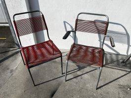 2 Vintage Spaghetti Stühle Schaffner