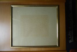 Antiker Bilderrahmen - Goldrahmen 34 x 39 cm - handvergoldet