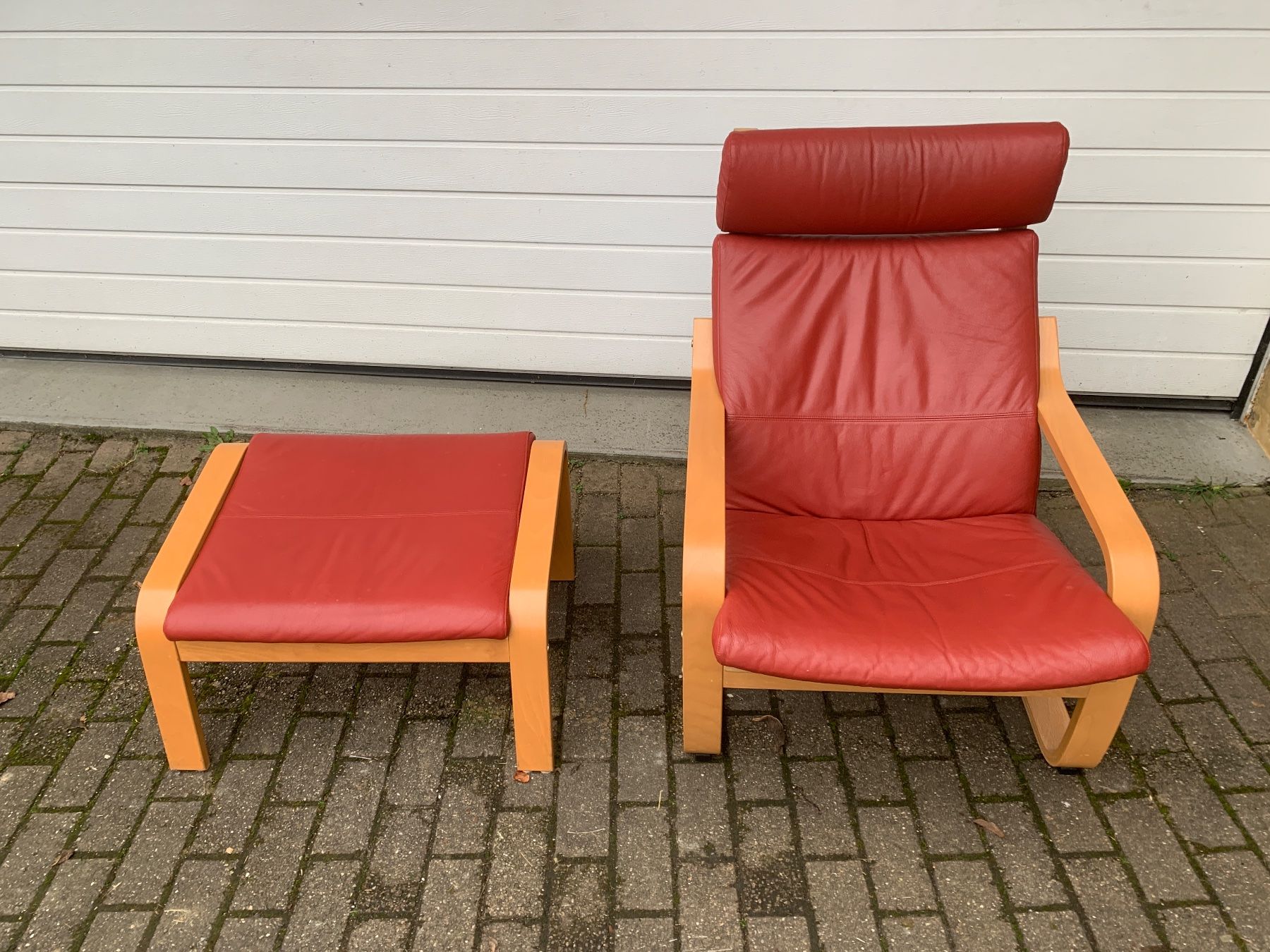 Stressless Poltrone: Holz/Leder TV Sessel mit Fussablage – Usato da Lengnau AG venduto da Tomi33 2