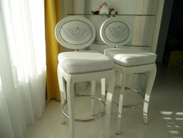 2 Designerbarhocker in Kunstleder von KARE