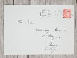 CL13 Enveloppe + Timbre Suisse 1937