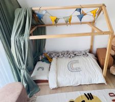🌿 Childhome Haus Montessori Kinderbett 70 × 140 cm inkl. Ma