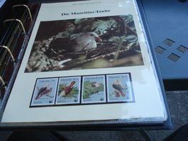 "Taube", Mauritius 1985, Satz Lose **, FDC + Maximkarte