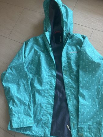 Regenjacke Didriksons 1913 türkis mit Muster Grösse 42