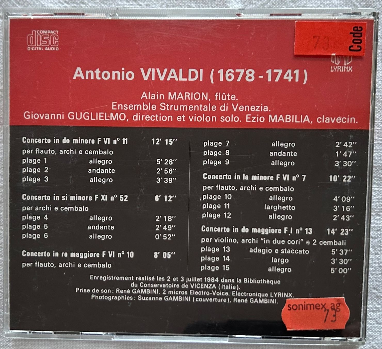 CDs: CD Antonio Vivaldi – Gebraucht aus Spiez von martin-7973 1
