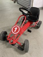Kettcar rot guter Zustand mit Nummer 1 Schild