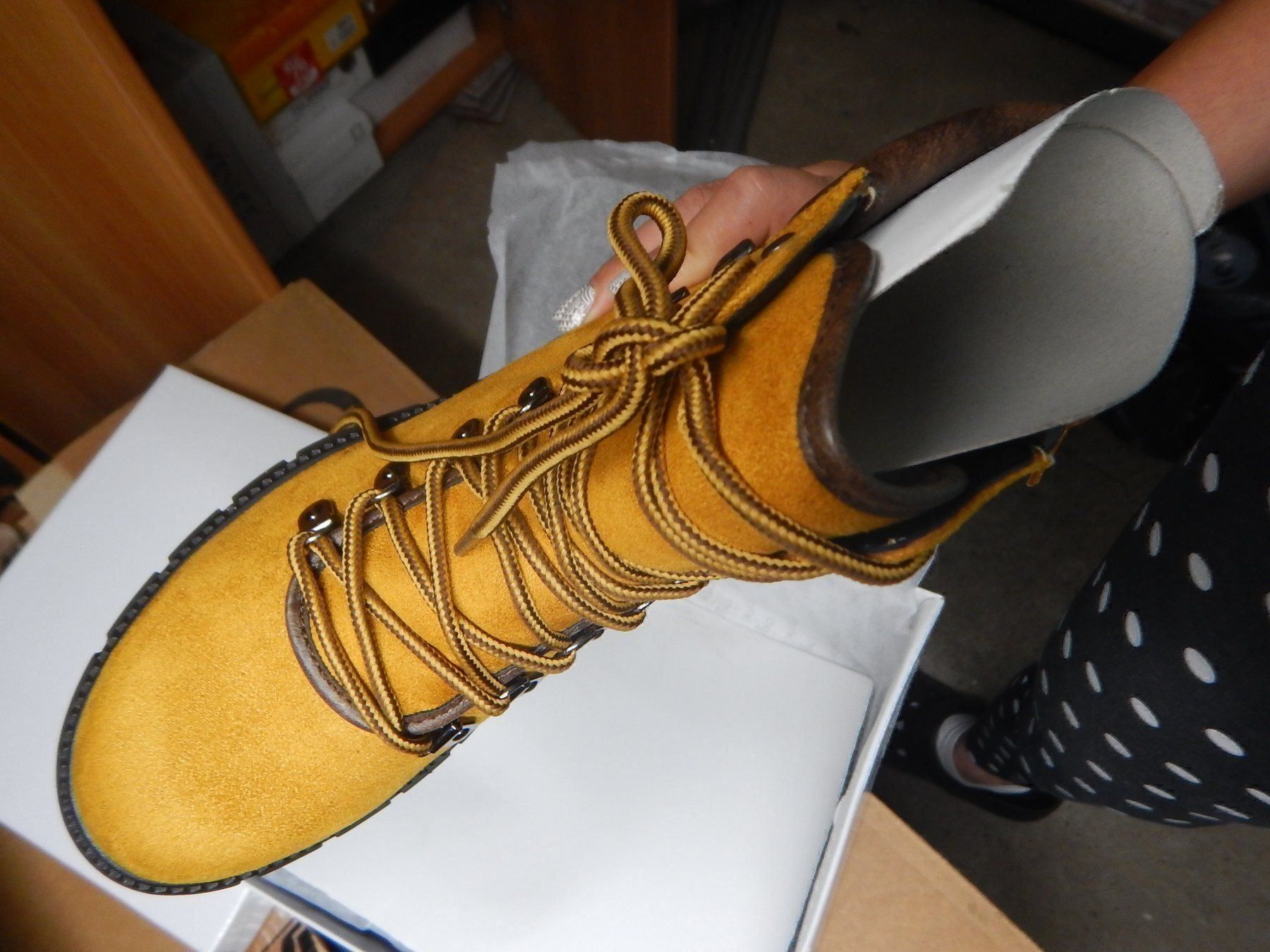 Caterpillar Scarpe da donna: CATWALK giallo scarponcini 37 nuovi – Nuovo e nell'imballaggio originale da Coldrerio venduto da camillo71 4