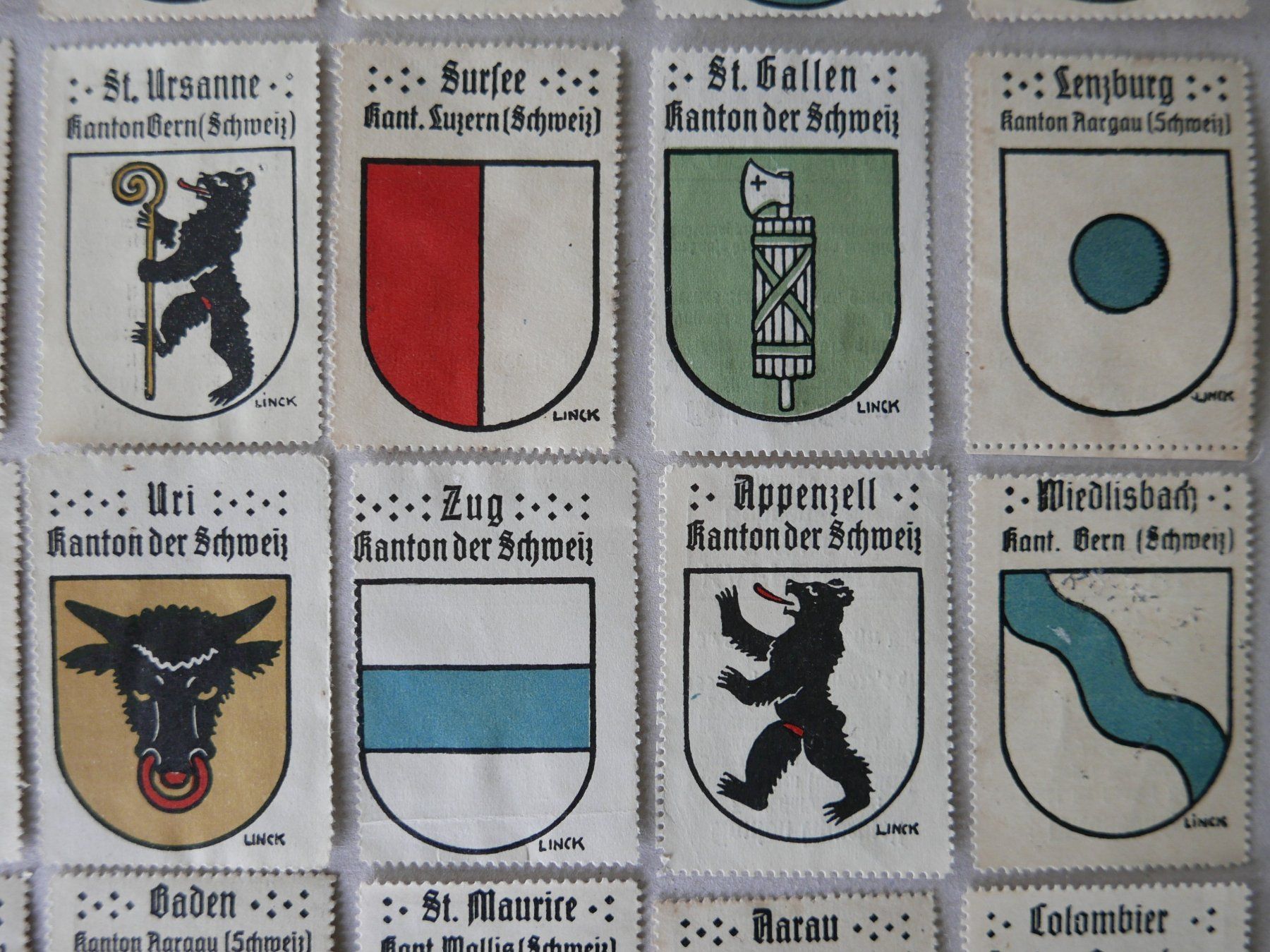 Tutti i francobolli: REKLAMEMARKEN KANTONS- & GEMEINDE-WAPPEN KAFFEE HAG – Usato da Balgach venduto da Zwischenraum 5
