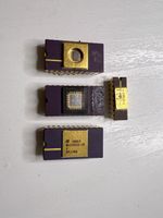4x Vintage Ceramic ICs – NS32010-15, Intel 8083-1, MK3801 & 
