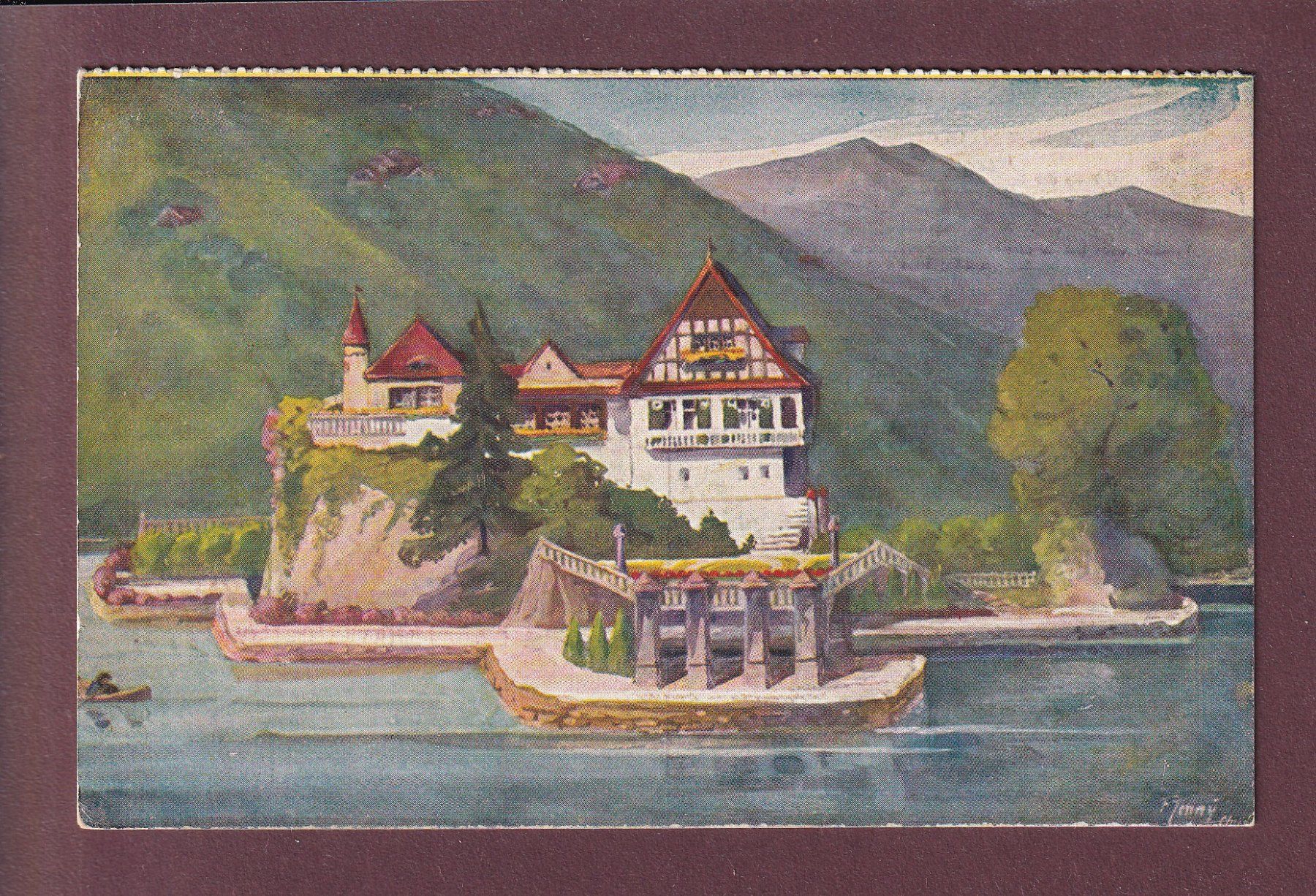 Cartoline postali: VITZNAU - Schlössli Hohenfels – Usato da Pully venduto da nicecards