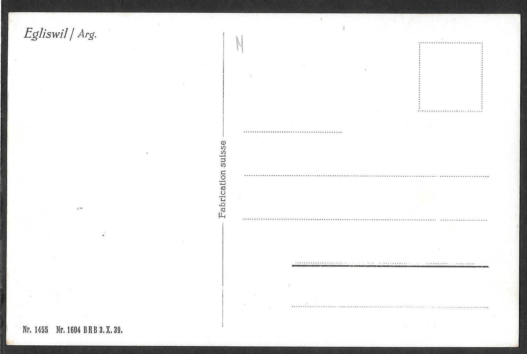 Cartoline postali: Egliswil Dorfansicht – Usato da Olten venduto da clotaldi 1